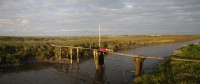 Working on Saltmarsh Tidal Twins - East meets West on a bridge in the Frisian wetlands.